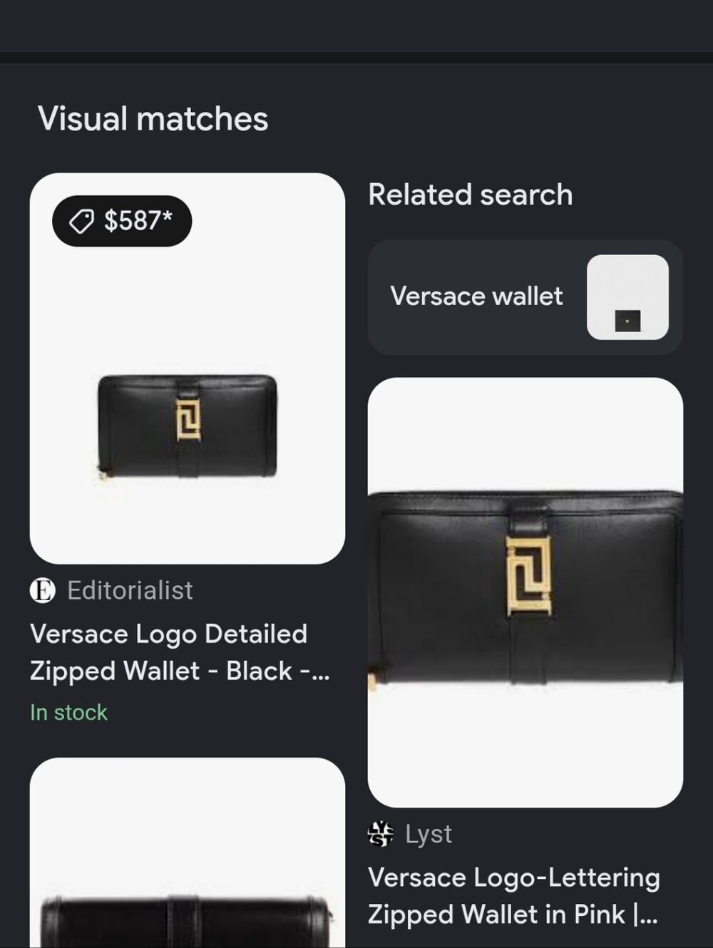 Versace Logo Detailed Zipped Wallet - Picture 15 of 15
